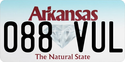 AR license plate 088VUL