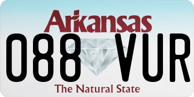 AR license plate 088VUR