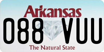 AR license plate 088VUU