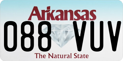 AR license plate 088VUV
