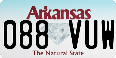 AR license plate 088VUW