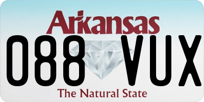 AR license plate 088VUX