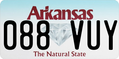 AR license plate 088VUY