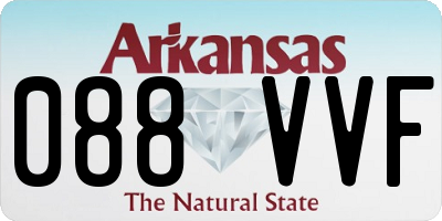 AR license plate 088VVF