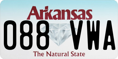 AR license plate 088VWA