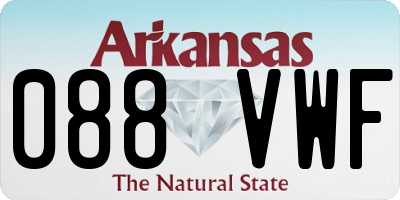 AR license plate 088VWF