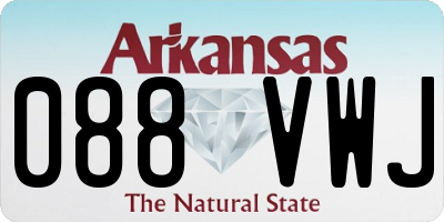 AR license plate 088VWJ