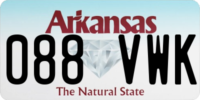 AR license plate 088VWK