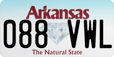 AR license plate 088VWL