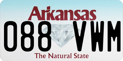 AR license plate 088VWM