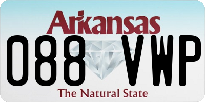 AR license plate 088VWP