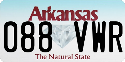 AR license plate 088VWR