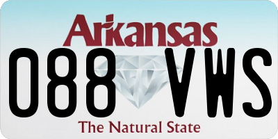 AR license plate 088VWS