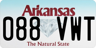AR license plate 088VWT