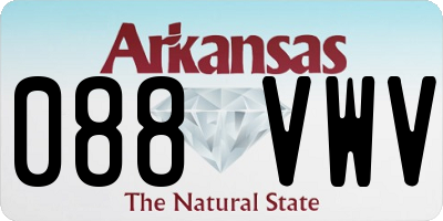 AR license plate 088VWV