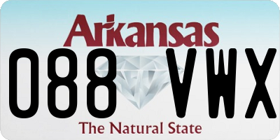 AR license plate 088VWX