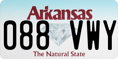 AR license plate 088VWY