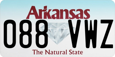 AR license plate 088VWZ