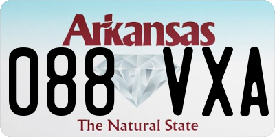 AR license plate 088VXA