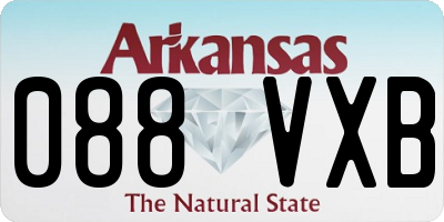 AR license plate 088VXB