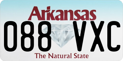 AR license plate 088VXC