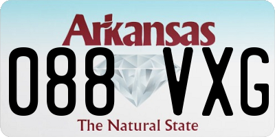 AR license plate 088VXG