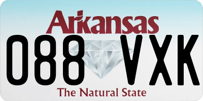 AR license plate 088VXK