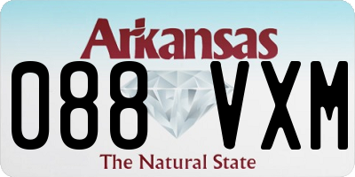 AR license plate 088VXM