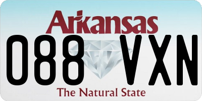 AR license plate 088VXN