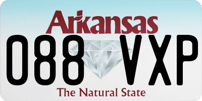 AR license plate 088VXP