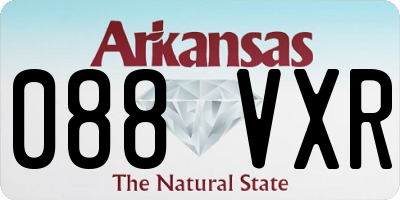 AR license plate 088VXR