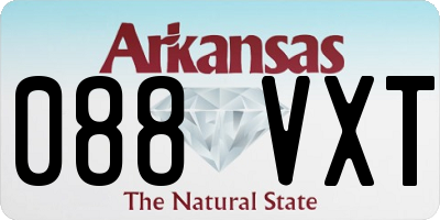 AR license plate 088VXT