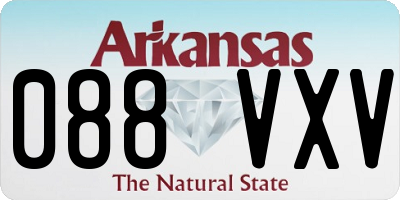 AR license plate 088VXV