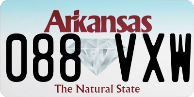 AR license plate 088VXW