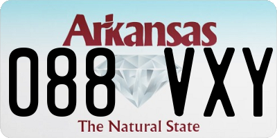AR license plate 088VXY