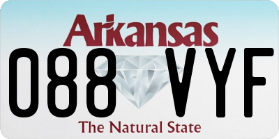 AR license plate 088VYF