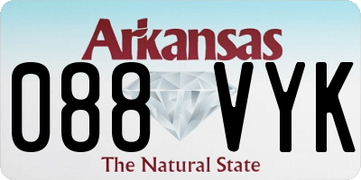 AR license plate 088VYK