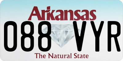 AR license plate 088VYR