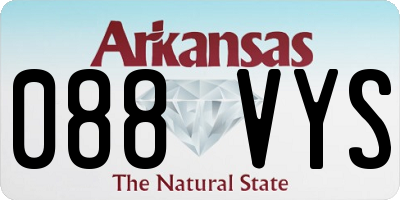 AR license plate 088VYS