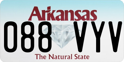 AR license plate 088VYV