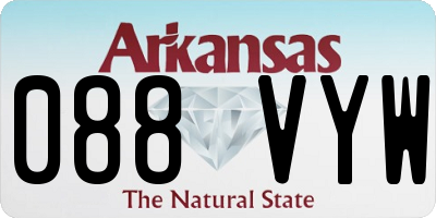 AR license plate 088VYW