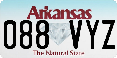 AR license plate 088VYZ