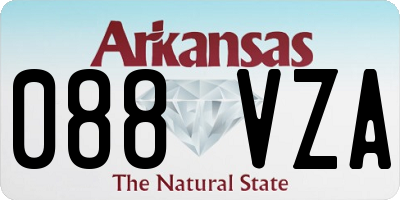 AR license plate 088VZA