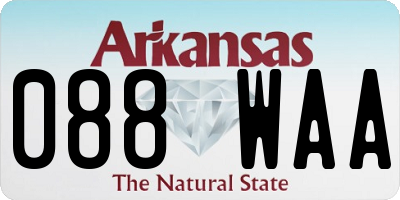 AR license plate 088WAA