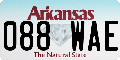 AR license plate 088WAE