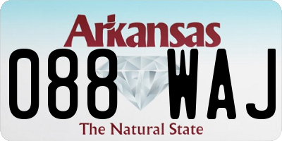 AR license plate 088WAJ