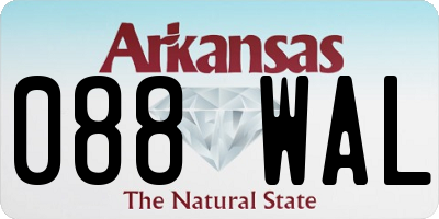 AR license plate 088WAL