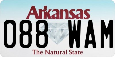AR license plate 088WAM