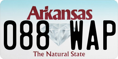 AR license plate 088WAP