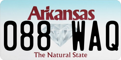 AR license plate 088WAQ